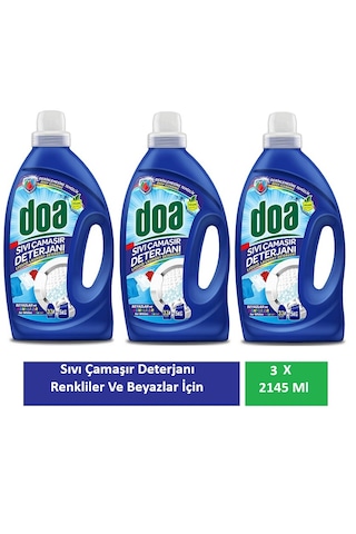 Doa Sıvı Çamaşır Deterjanı Renkliler Ve Beyazlar Derinlemesine Temizlik 3 X 2145 Ml 2145 ML
