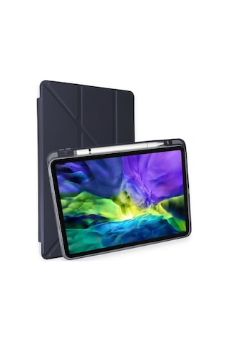 Newface Apple  Uyumlu iPad Pro 11 2024 Kılıf Kalemlikli Mars Tablet Kılıfı -