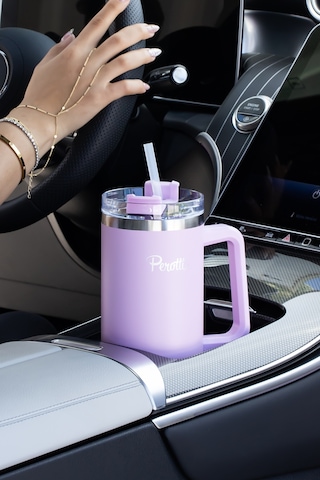 Perotti 17236-4 Colte V2 Paslanmaz Çelik Sporcu Termos Bardak Matara Lila 1,2 Lt Çok Renkli