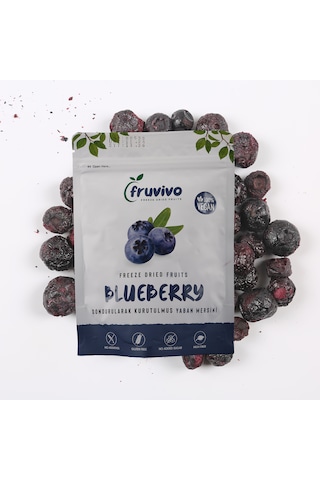 Dondurularak Kurutulmuş Yaban Mersini 20 Gr, %100 Vegan Glutensiz