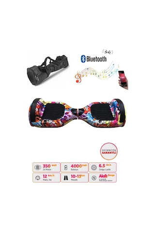 Citymate Hoverboard 6.5 inch Elektrikli Kaykay Scooter Bluetooth Hoparlörlü Çanta Hediye D16