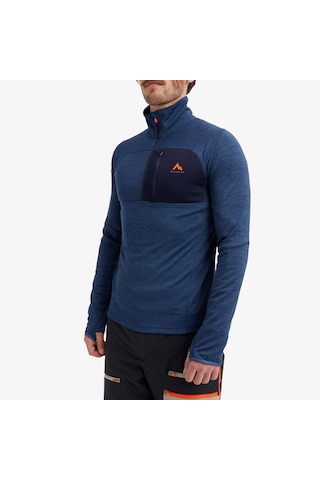 McKinley Mc Kinley Tampo Iı Half Zip Uzun Kollu Erkek Mavi Üst 428934 Mavi