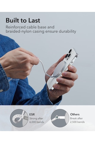 Halolock 15w Mini Magsafe Şarj Cihazı Beyaz