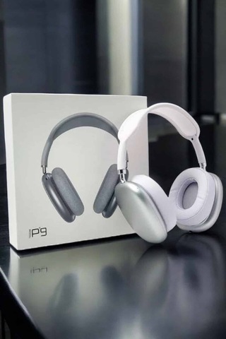 P9 Air Max Kablosuz 5.0 Mikrofonlu Bluetooth Kulaklık Beyaz Yüksek Ses Kaliteli