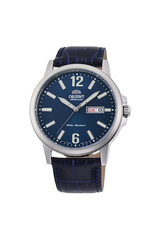 Orient Ra-aa0c05l39b Kurmalı Otomatik Deri Lacivert 42 Mm Erkek Kol Saati Gri