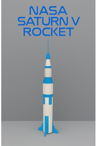 Saturn V Model Kit Card - Eğitici Oyuncak
