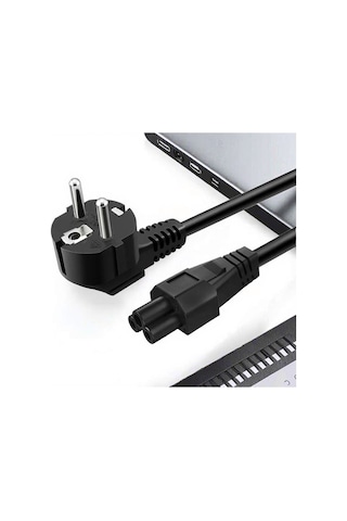 Primex Px-ync15 1.5 Metre Yonca Power Kablosu, 3x0.75mm Notebook Adaptör Power Kablo, Full Bakır Power Kablo