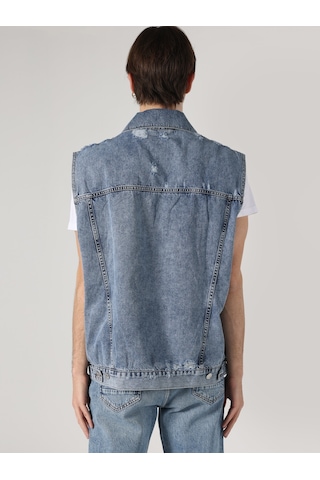 Colin'S Rahat Kesim Mavi Erkek Jean Yelek Cl1062452_Q1.V1_Dn10125