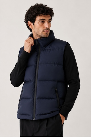 Maison Rae Erkek Lacivert, Nova Kumaş, Dik Yaka, Su Ve Rüzgâr Dirençli, Puffer Yelek