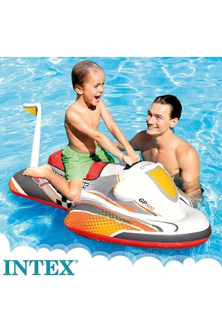 İntex 57520 Su Bisikleti Turuncu Çocuk Binici 117x77 Cm Çok Renkli