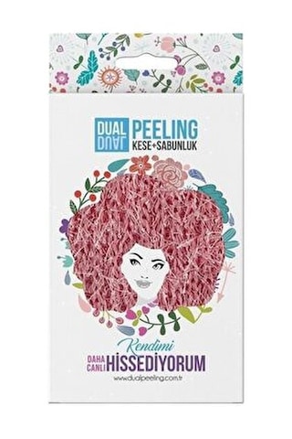 Dual Peelıng Kese Sabunluk Pembe