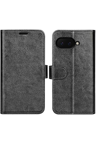 Google Pixel 9a Cüzdan Kılıfı Crazy Horse Doku Standlı Deri Telefon Kılıfı İçin Çok Renkli