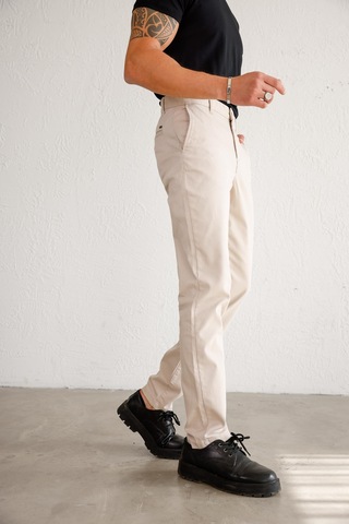 Braccas Erkek Armürlü Slim Fit Bej Pantolon Bej