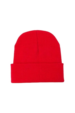 Unisex Kışlık Kırmızı Katlamalı Bere Kırmızı