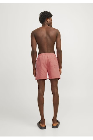 Jack & Jones Erkek Logo Baskılı Deniz Şortu - Fiji 12253118 - Gülkurusu