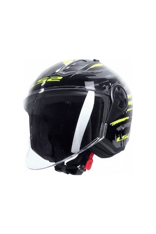 Ls2 Aırflow 2 Brush Siyah-neon Sarı Kask Neon Sarı