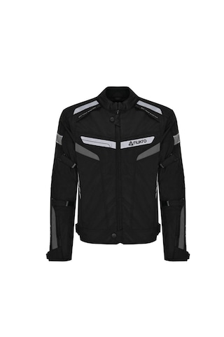 Nukrowear Stealth Pro Gri 4 Mevsim Erkek Motosiklet Ceketi