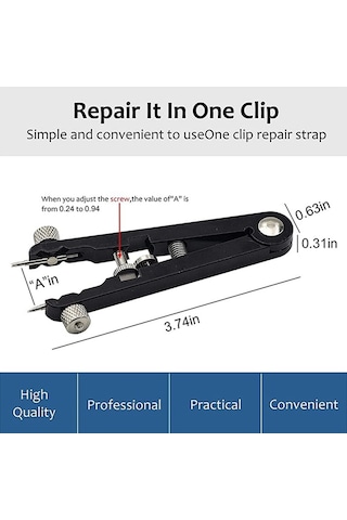 Ccgloball Saat Yaylı Çubuk Pense Alet Seti, Saat Yaylı Çubuğu Pimlerinin Sökülmesi Için