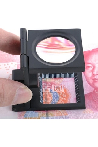 Nikula-25x25 Mm Full Çelik Kaplı Katlamalı Büyüteç Th-9005b