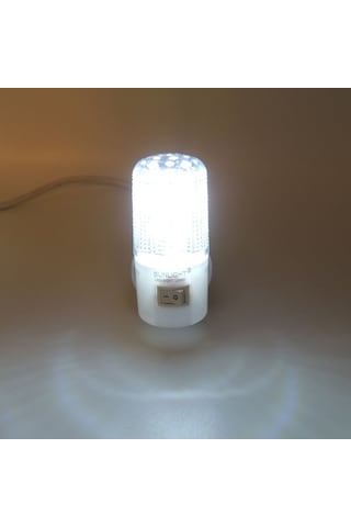Kısa Led Gece Lambası 0,5W Tasarruflu Işıklı Fişli Düğmeli