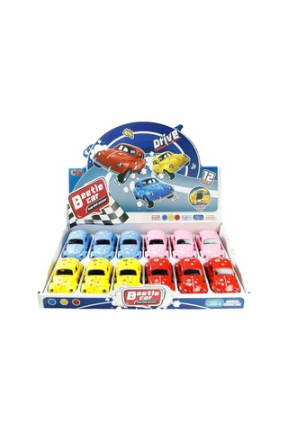 Vosvos Araba - Sürtmeli Desenli Kırmızı - Jw567-060