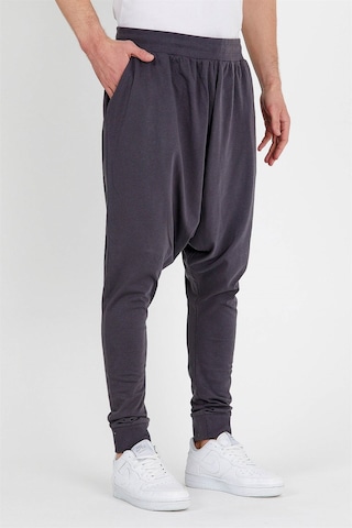 JAHR MARC Koyu Gri Slim Fit Yanları Cepli Erkek Şalvar Eşofman Koyu Gri