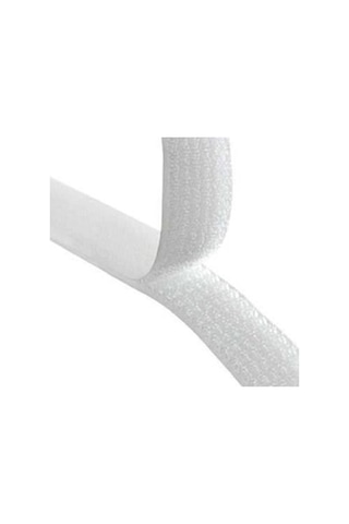 Beyaz Cırt Cırtlı Bant 5 Metre 2 Çift Taraflı 2 Cm