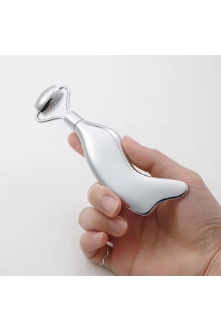 Metal Cilt Sıkılaştırıcı Face Gua Sha Rulosu Yüz Masaj Roller Model 5