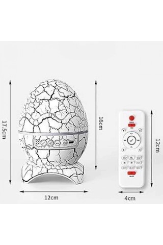 Gece Lambası Yumurta Işık Speaker Yeni Nesil Dinozor Yumurtası Görünümlü Renkli 08169022