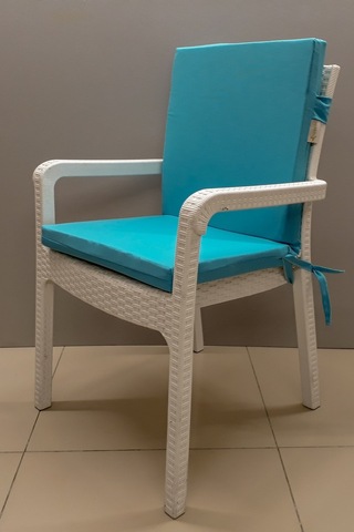 Mirzade 4 Adet Elit Yüksek Arkalı Minder Duck Bezi-turkuaz 001