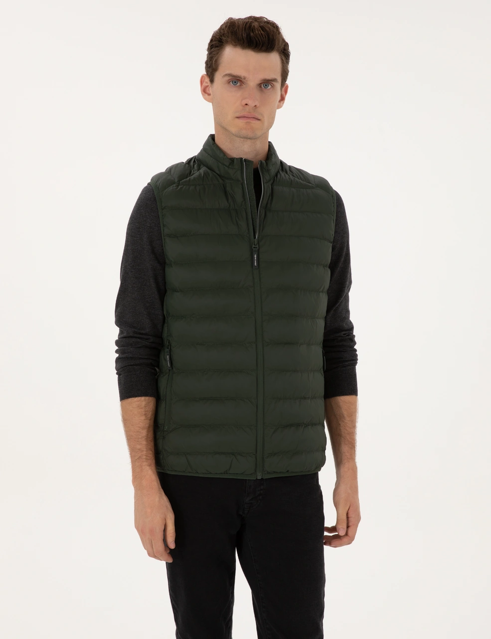 Pierre Cardin Erkek Koyu Haki Mont Yelek 50310142-vr111 Koyu Haki