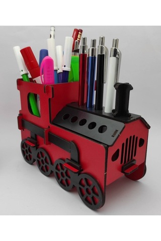 Ahşap Kalemlik Tren