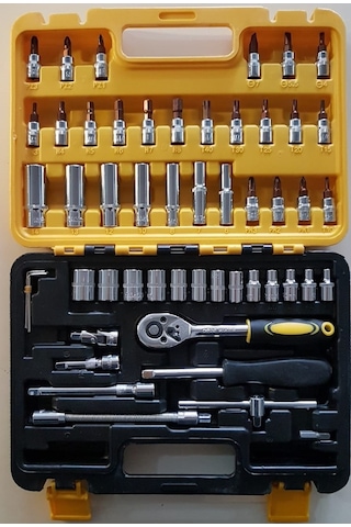 Kutulu 53 Parça Lokma Takımı Araç Tamir Seti Cırcırlı Lokma   Seti