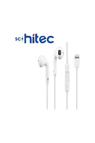 Schitec E11 Tak Çalıştır Lightning Kulak İçi Mikrofonlu Kablolu Kulaklık Beyaz Diğer