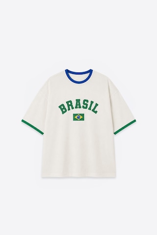 Fıfa World Cup 26 Brezilya Oversize Tişört Ekru Fıfa World Cup 26 Brezilya Oversize Tişört Ekru