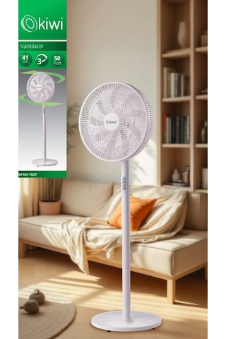 Kiwi KFAN-7627 Salınım Fonksiyonlu Ultra Sessiz Stand Vantilatör