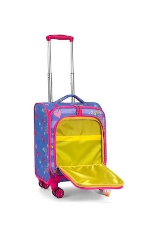 Çocuk Karakterli 4 Tekerlekli Valiz, Eğlenceli Seyahat Arkadaşı - Flamingo Flamingo