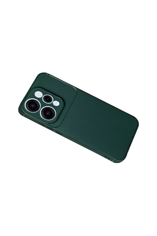 Newface - 778 - Oppo Reno 15 Auto Focus Karbon Kapak - - Csmo-tex - Koyu Yeşil