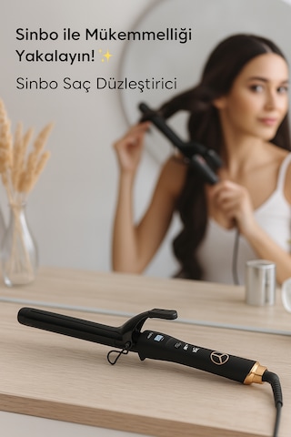 Dijital Saç Şekillendirici Sinbo Yenilikçi Tasarım