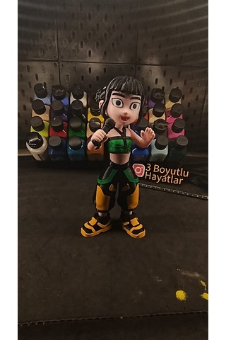K-pop Demon Hunters Zoey Hareketli Figür 20cm