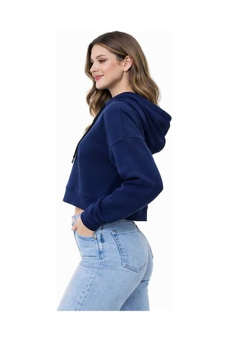 Bebuy Kapşonlu Sweatshirt Lacivert