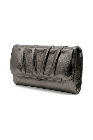 Varol 441 Clutch Kadın Portföy Çanta Platin