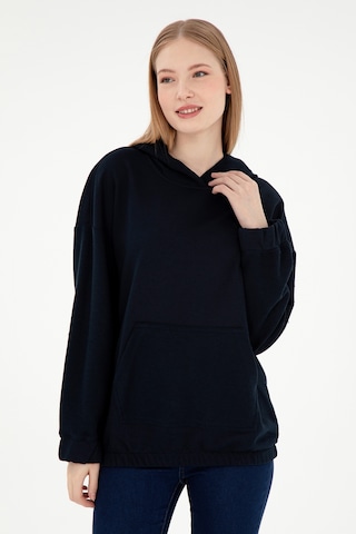 U.S. Polo Assn. Kadın Lacivert Kapüşonlu Sweathırt 50291264-VR033