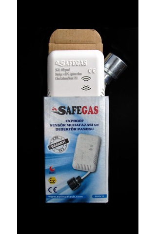 Safegas Sg -ex10 Gazmer Onaylı Ce Belgeli Atex Sertifikalı Ex-proof Exproof Gaz Alarm Dedektörü Cihazı