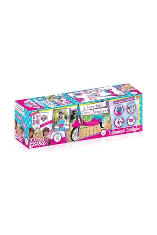 Furkan Toys Barbie Frenli Sepetli 3 Tekerlekli Scooter
