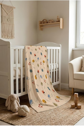 Hayvan Desenli Soft Touch Termal Bebek Battaniyesi Cbt0001 Renkli