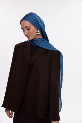 Mirsoy Scarf İdol Janjan Şal İndigo