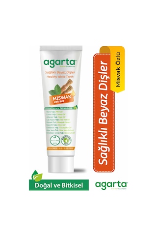 Agarta Doğal Misvak Özlü Diş Macunu 100 ML