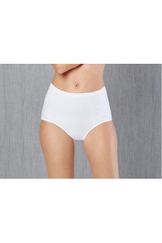 Doreanse 7119 Bayan Pamuklu Yüksek Bel Beyaz Slip Külot
