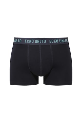 U.S. Polo Assn. Ecko Mavi - Lacivert - Baskılı 3'lü Boxer Mavi - Lacivert - Baskılı